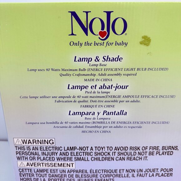 NoJo Zambia Safari Nursery Lamp Jungle Giraffe Elephant Design Baby Decor Gift - Picture 12 of 12